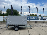 Przyczepka samochodowa MARTZ Premium 230R ze stelażem i plandeką H1100